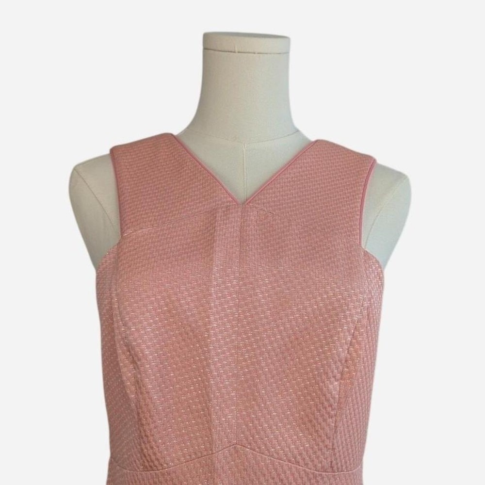 Shoshanna Junelle Blush Fit and Flare Cocktail Mini Dress Size 4 - Picture 7 of 10